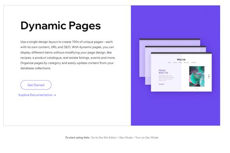 Create Beautiful and Dynamic Pages .